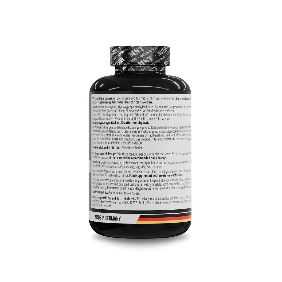 Моногідрат креатину MST Nutrition Creatine Monohydrate, 300 капсул. Фото 3