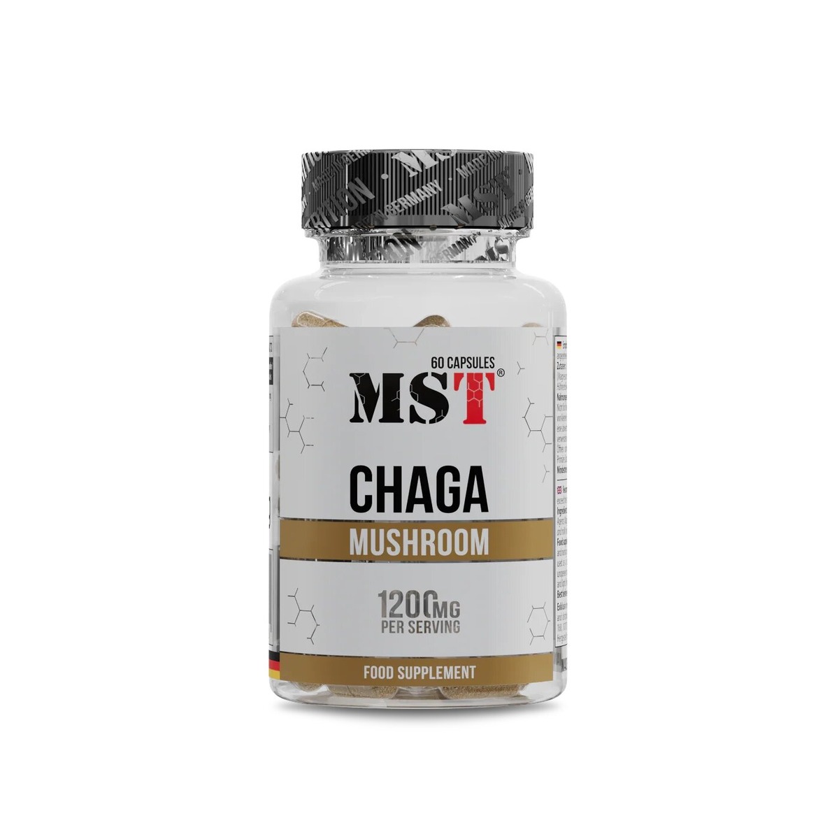 Екстрактом чаги MST Nutrition Chaga Mushroom, 60 капсул