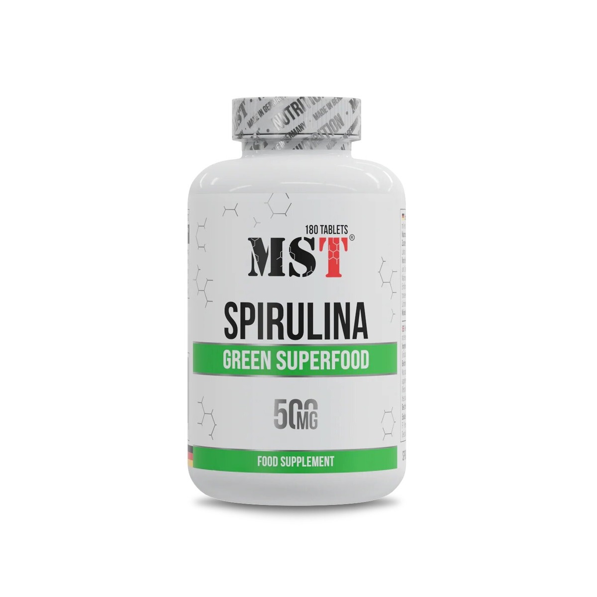 Спирулина MST Nutrition Spirulina, 180 таблеток