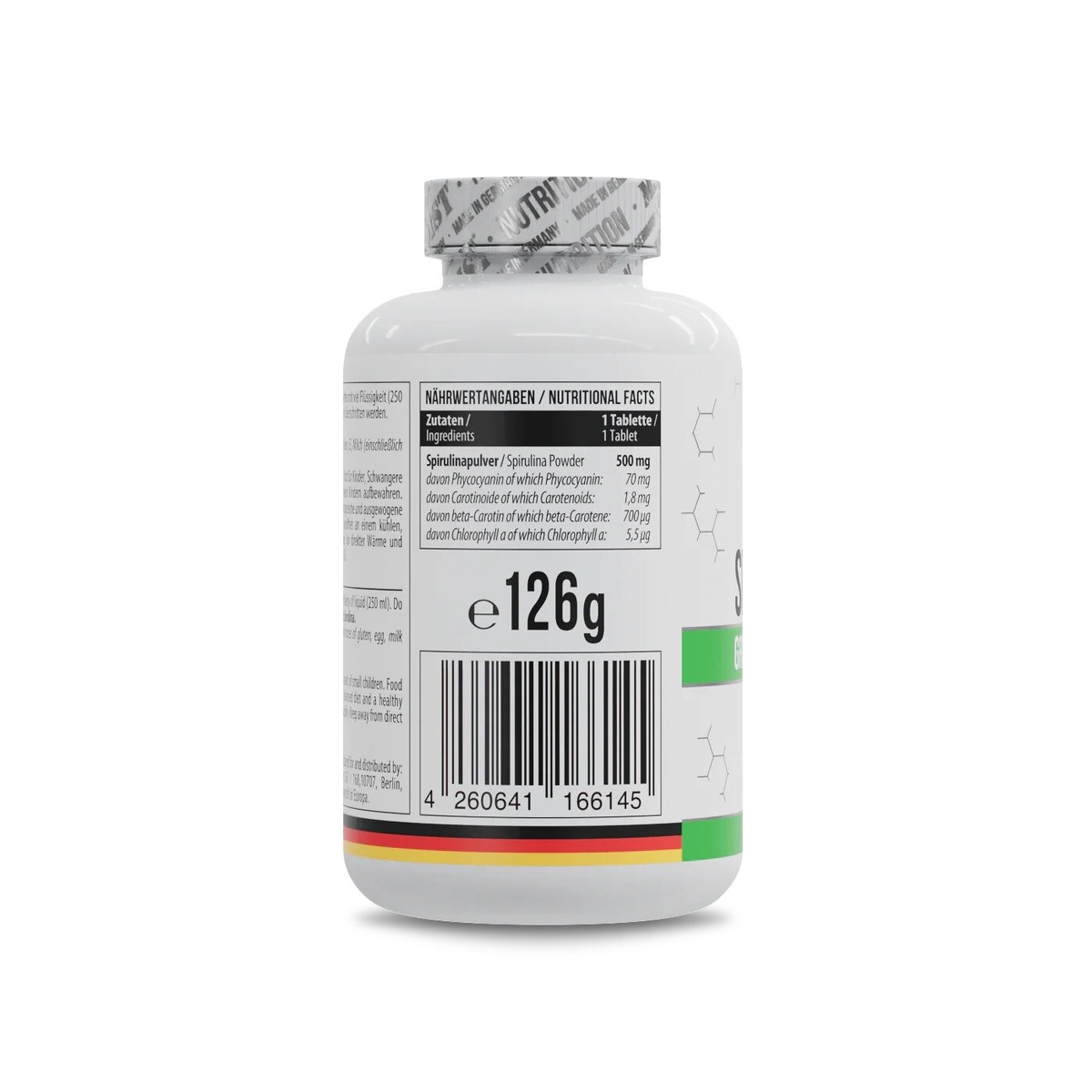 Спирулина MST Nutrition Spirulina, 180 таблеток. Фото 2