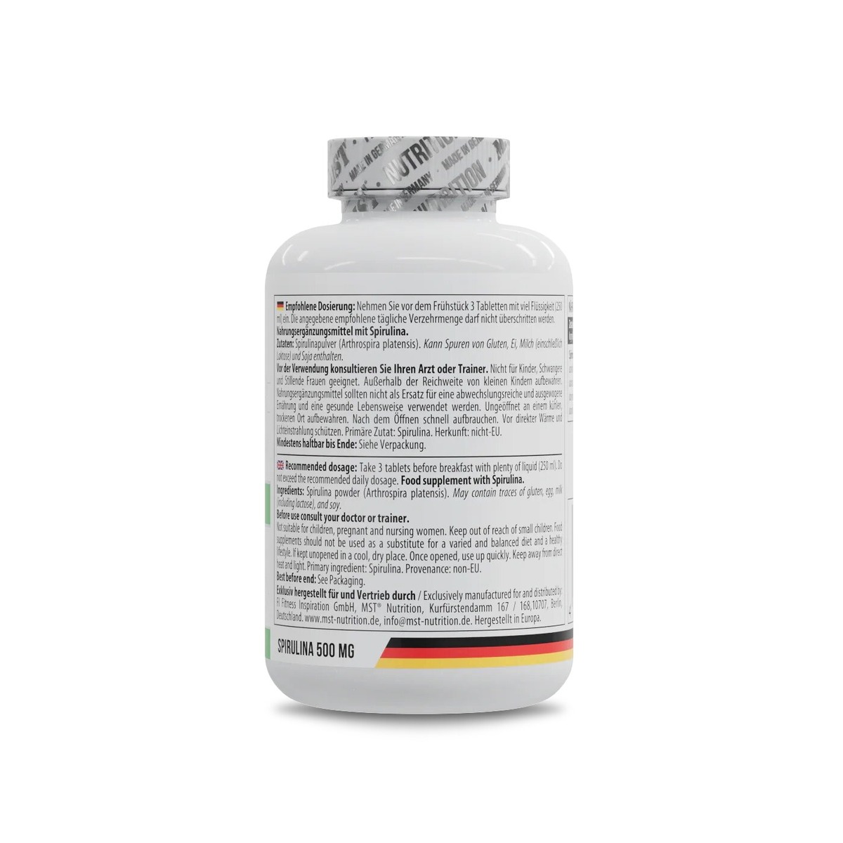 Спирулина MST Nutrition Spirulina, 180 таблеток. Фото 3