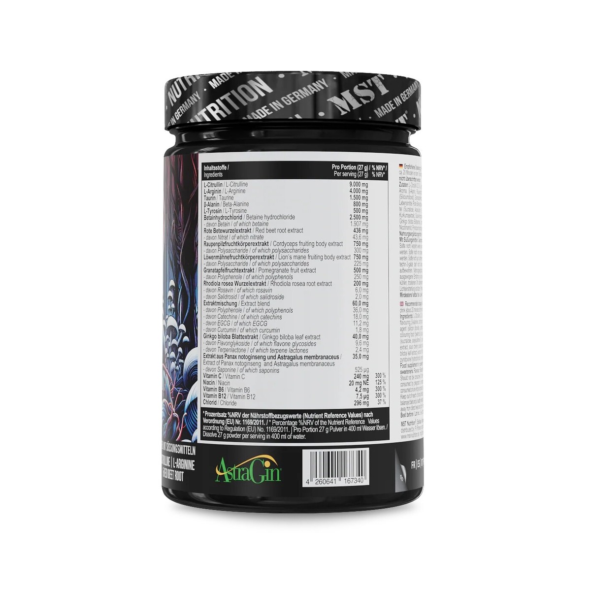 Предтренировочный комплекс MST Nutrition Neuro Pump, 540 грамм. Фото 2