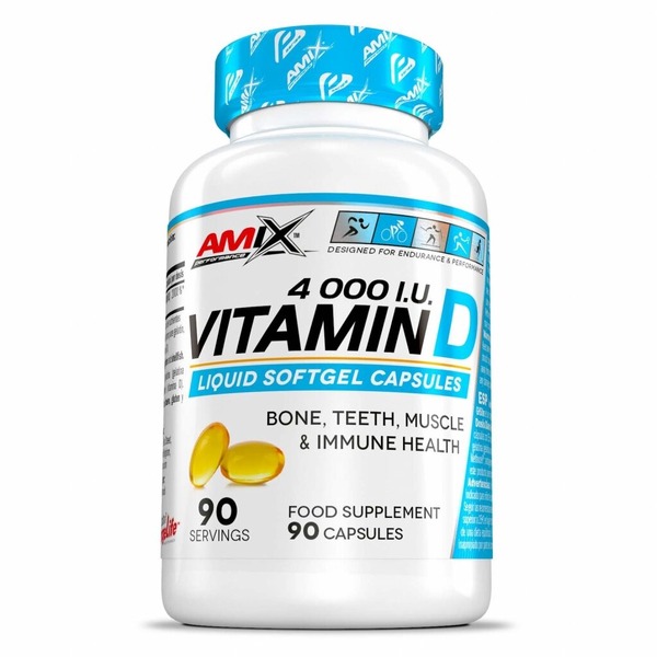 Вітамін D3 AMIX Performance Vitamin D 4000 IU, 90 капсул
