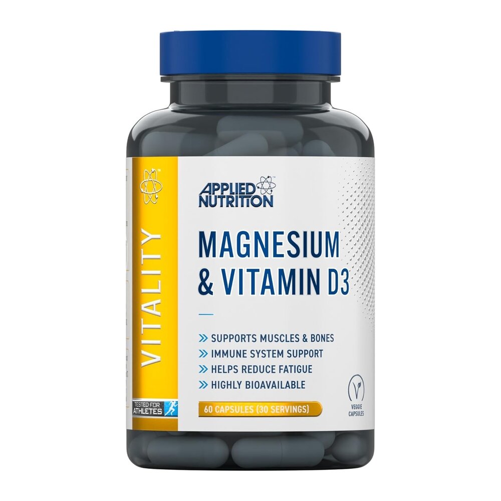Магний и витамин D3 Applied Nutrition Magnesium & Vitamin D3, 60 капсул