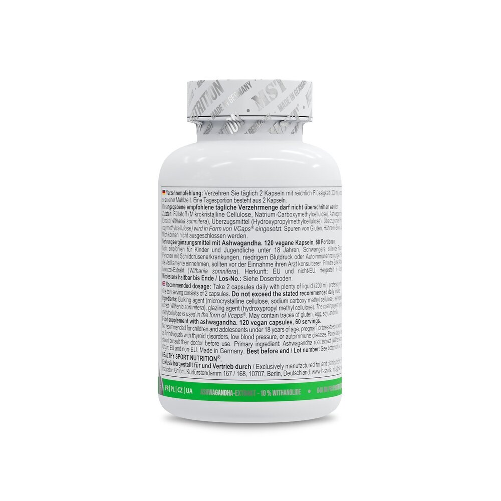 Екстракт ашваганди Healthy Ashwagandha 10%, 120 капсул. Фото 3