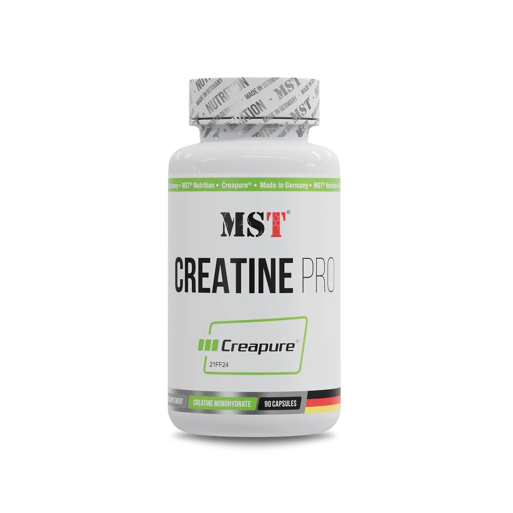 Креатин моногідрат MST Nutrition Creatine PRO Creapure, 90 капсул