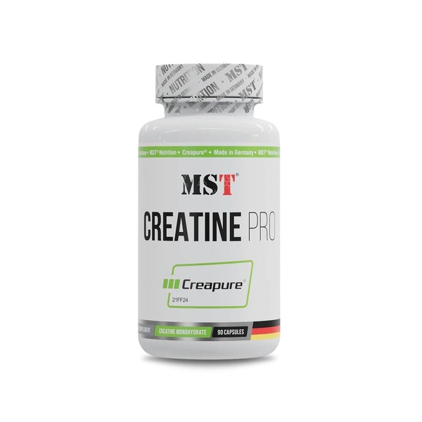 Креатин моногидрат MST Nutrition Creatine PRO Creapure, 90 капсул