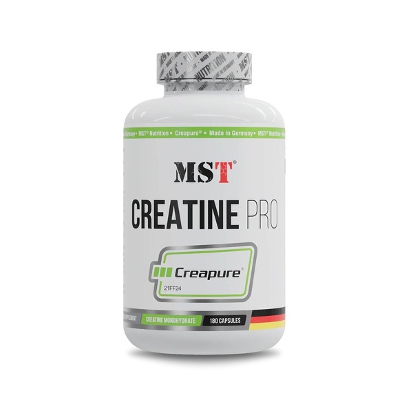 Креатин моногидрат MST Nutrition Creatine PRO Creapure, 180 капсул