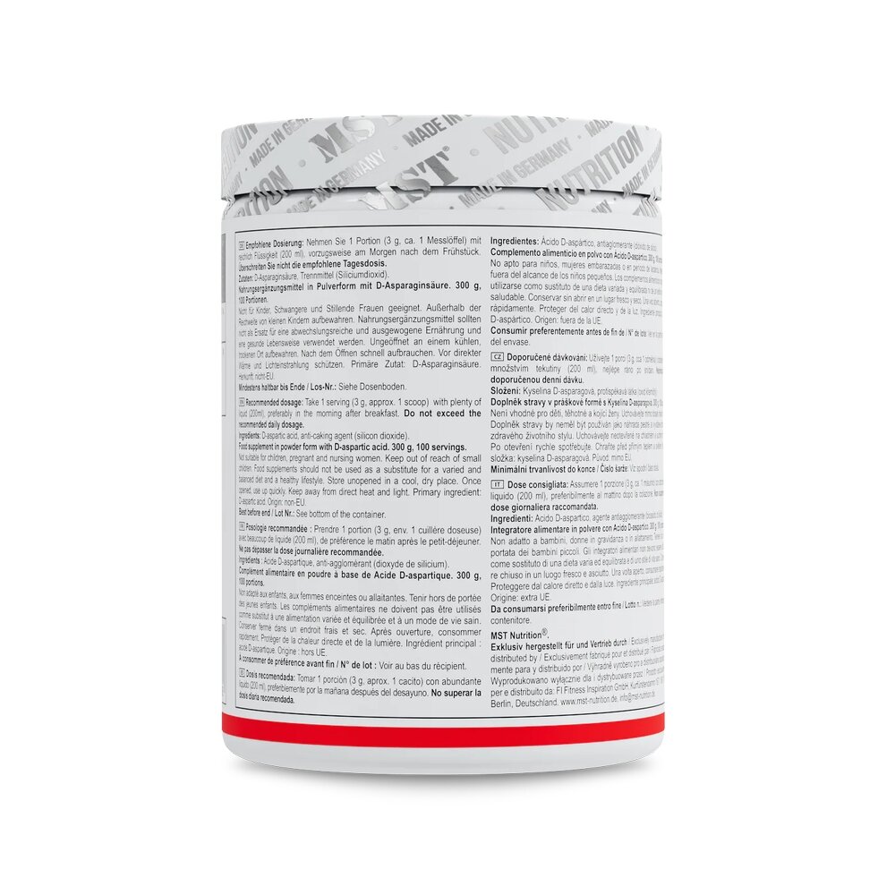 D-аспарагінова кислота MST Nutrition DAA, 300 грам. Фото 3