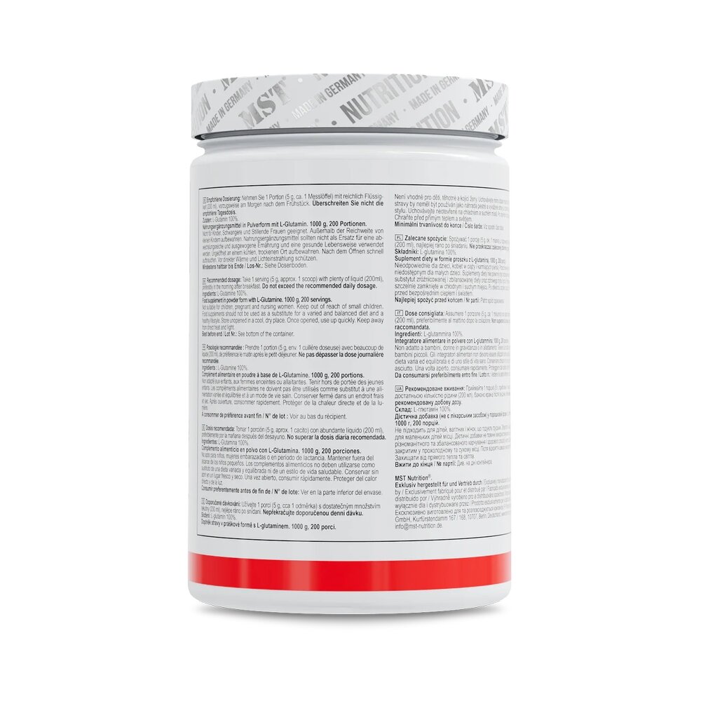 Глютамін MST Nutrition Glutamine Pure, 1 кг. Фото 3