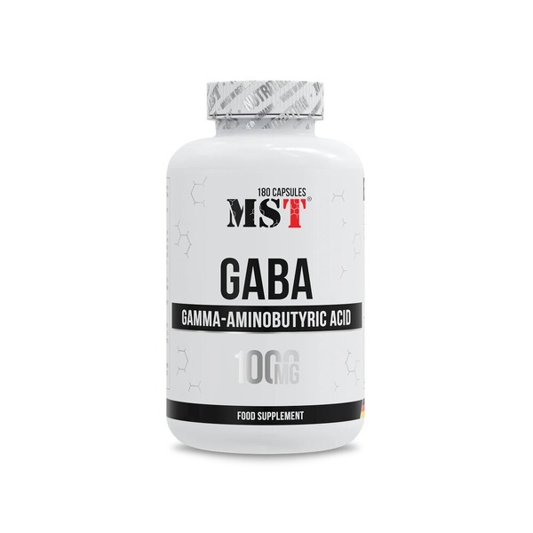 Гамма-аміномасляна кислота MST Nutrition GABA 1000, 180 капсул