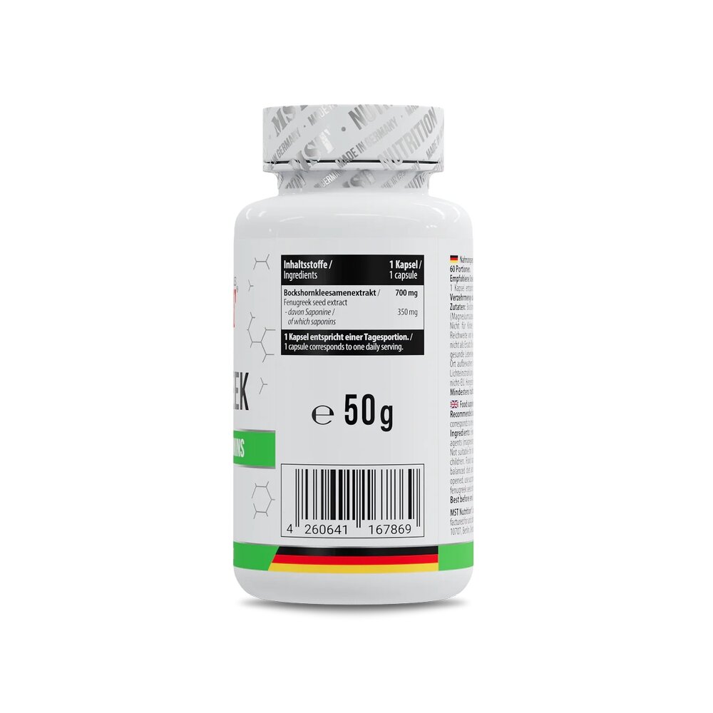 Экстракт пажитника MST Nutrition Fenugreek, 60 капсул. Фото 2