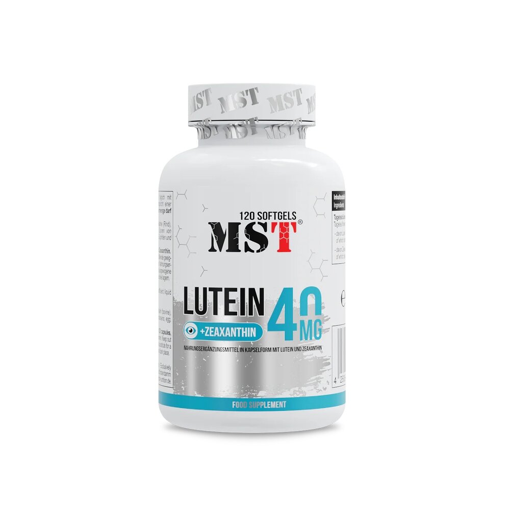 Лютеїн MST Nutrition Lutein 40 mg, 120 капсул з екстракту квіток чорнобривця