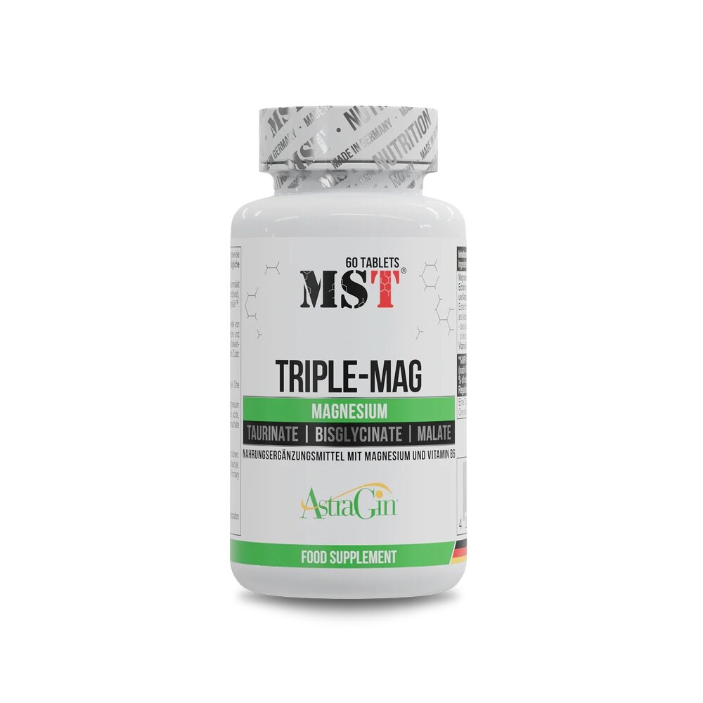 Магниевый комплекс MST Nutrition Triple-Mag, 60 капсул