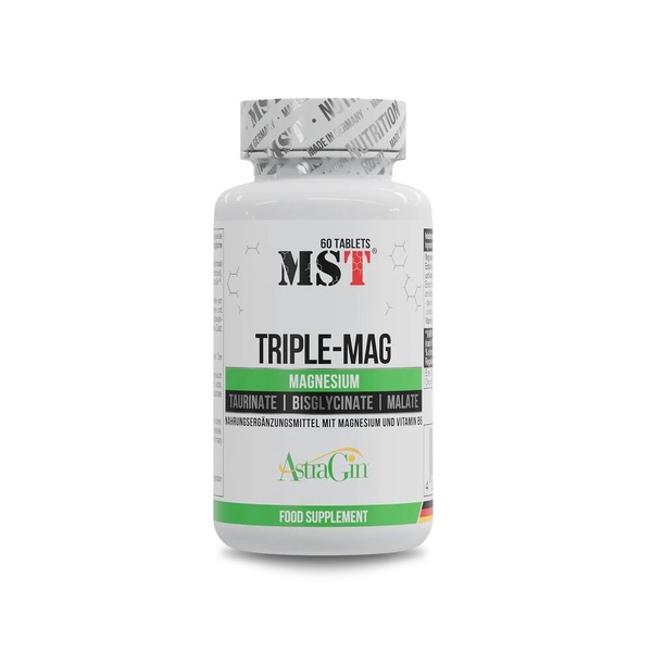 Магніевий комплекс MST Nutrition Triple-Mag, 60 капсул