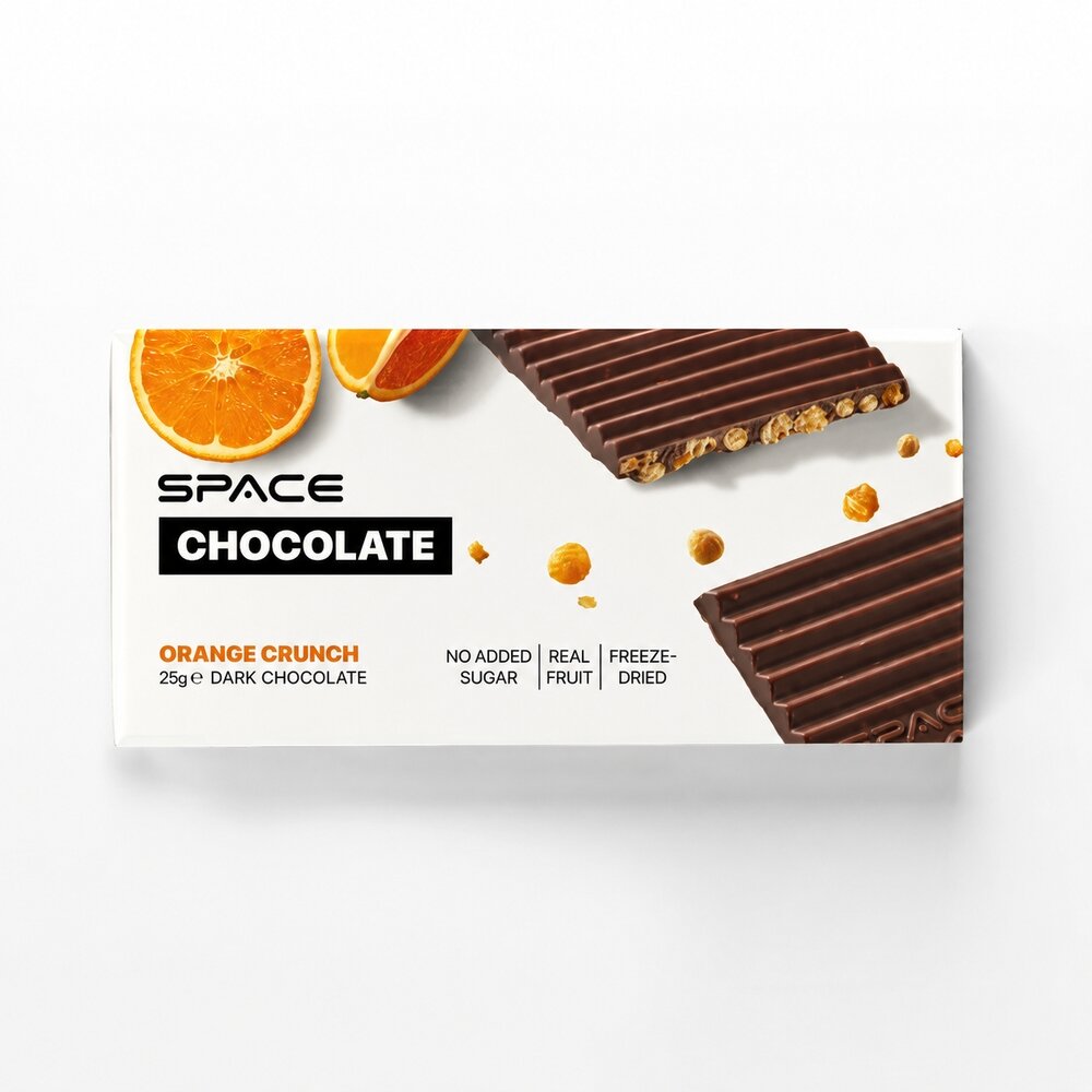 Темний шоколад Spacefood Space Chocolate Orange Crunch, 25 грам