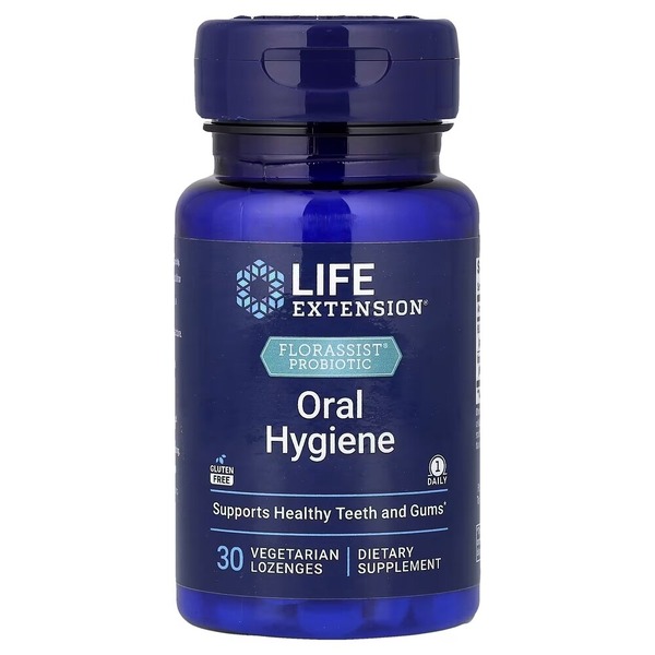 Пробіотичні пастилки для ротової порожнини Life Extension FLORASSIST Probiotic Oral Hygiene, 30 пастилок