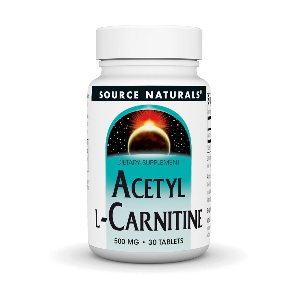 Ацетил L-карнітин Source Naturals Acetyl L-Carnitine 500 mg, 30 таблеток