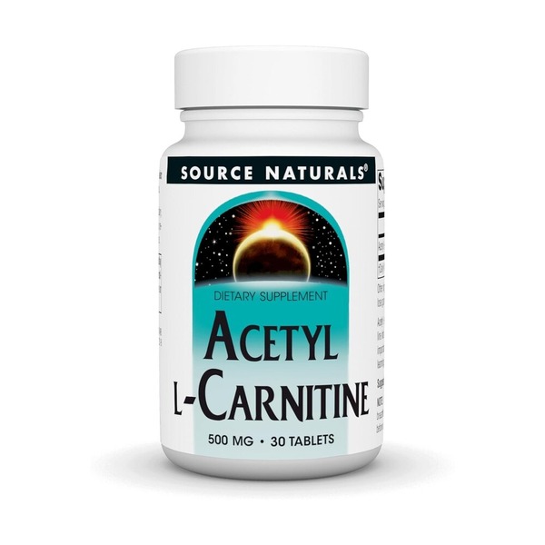 Ацетил L-карнітин Source Naturals Acetyl L-Carnitine 500 mg, 30 таблеток