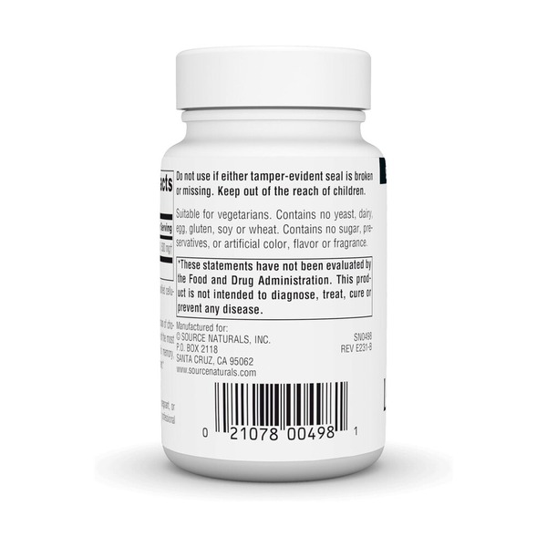 Ацетил L-карнітин Source Naturals Acetyl L-Carnitine 500 mg, 30 таблеток. Фото 3
