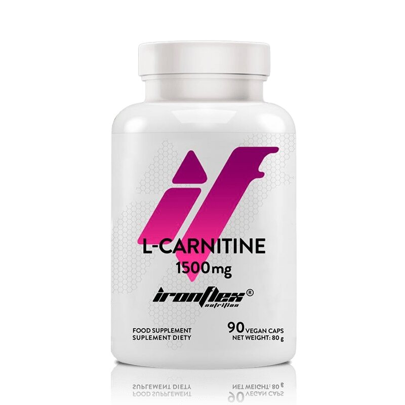 L-карнітин тартрат IronFlex L-Carnitine 1500 mg, 90 вегакапсул