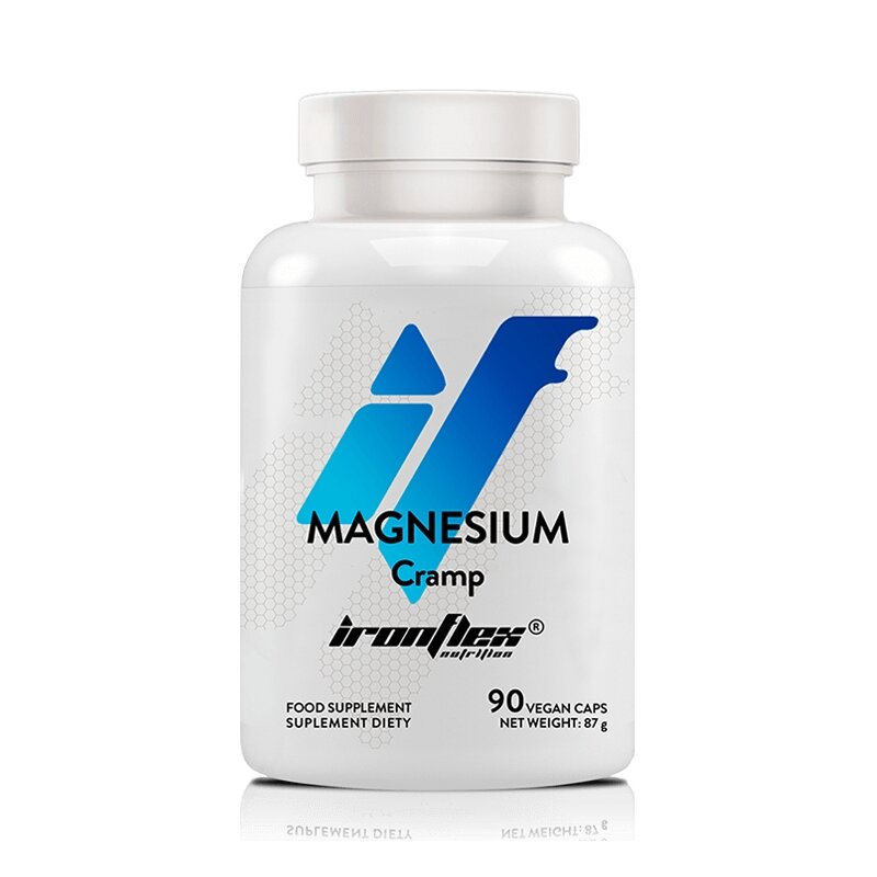 Магний, калий и витамин B6 IronFlex Magnesium Cramp, 90 вегакапсул