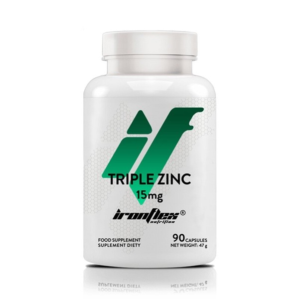 Три форми цинку IronFlex Triple Zinc, 90 капсул