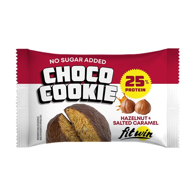 Блок протеїнового печива FitWin Protein Cookie 25% Glazed, 10*40 грамів. Фото 2