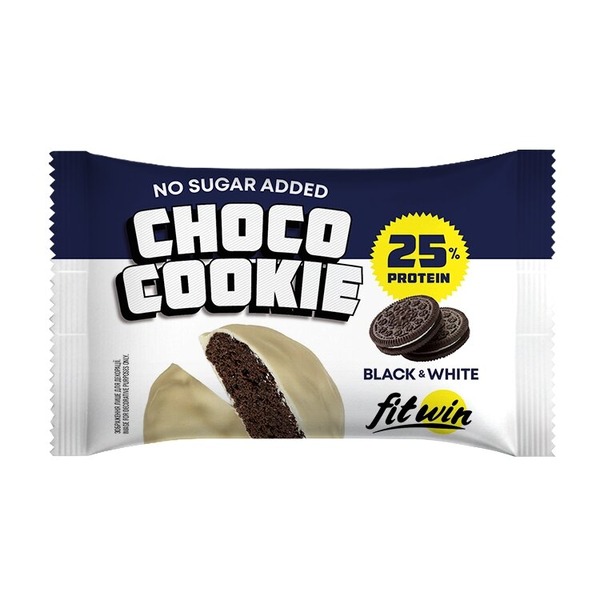 Блок протеїнового печива FitWin Protein Cookie 25% Glazed, 10*40 грамів. Фото 2