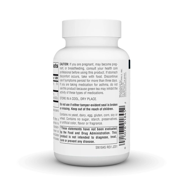 Натуральна добавка Source Naturals Green Tea Extract 500 mg, 60 таблеток. Фото 3