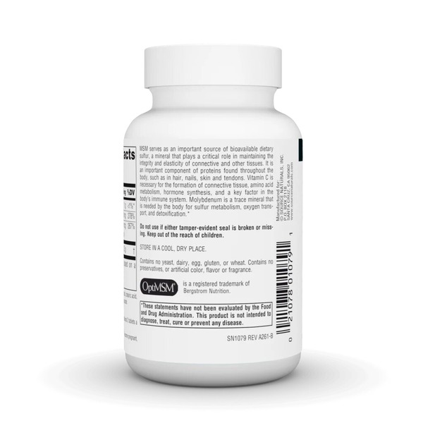 Метилсульфонілметан Source Naturals MSM with Vitamin C 750 mg, 60 таблеток. Фото 3