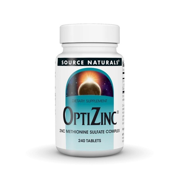 Цинк з міддю Source Naturals OptiZinc, 240 таблеток