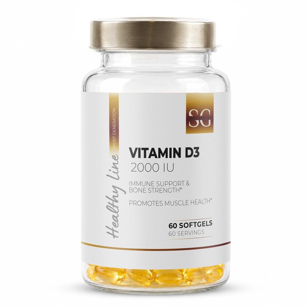 Витамин D3 Sport Generation Healthy Line Vitamin D3 2000 IU, 60 капсул