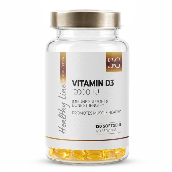 Вітамін D3 Sport Generation Healthy Line Vitamin D3 2000 IU, 120 капсул
