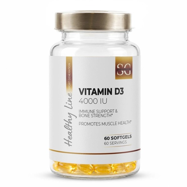 Витамин D3 Sport Generation Healthy Line Vitamin D3 4000 IU, 60 капсул