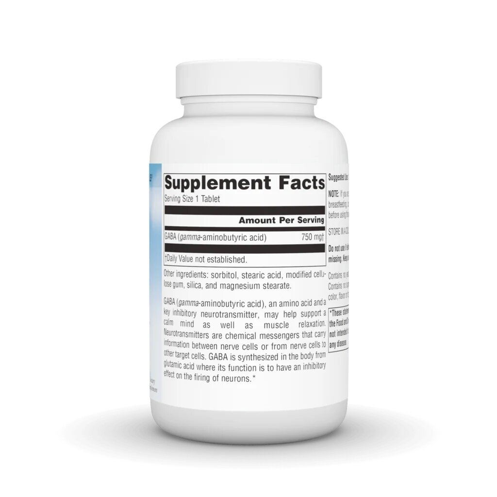ГАМК Source Naturals Serene Science GABA 750 mg, 45 таблеток. Фото 2