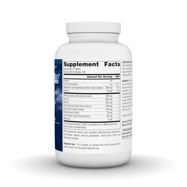 Вечерний комплекс с мелатонином Source Naturals Sleep Science NightRest with Melatonin, 200 таблеток для хорошего сна. Фото 3