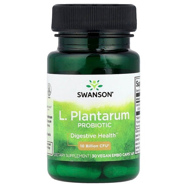 Пробіотик Swanson L. Plantarum Probiotic 10 Billion CFU, 30 вегакапсул