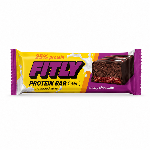 Протеиновый батончик Fitly Protein Bar 25% No Added Sugar, 45 грамм