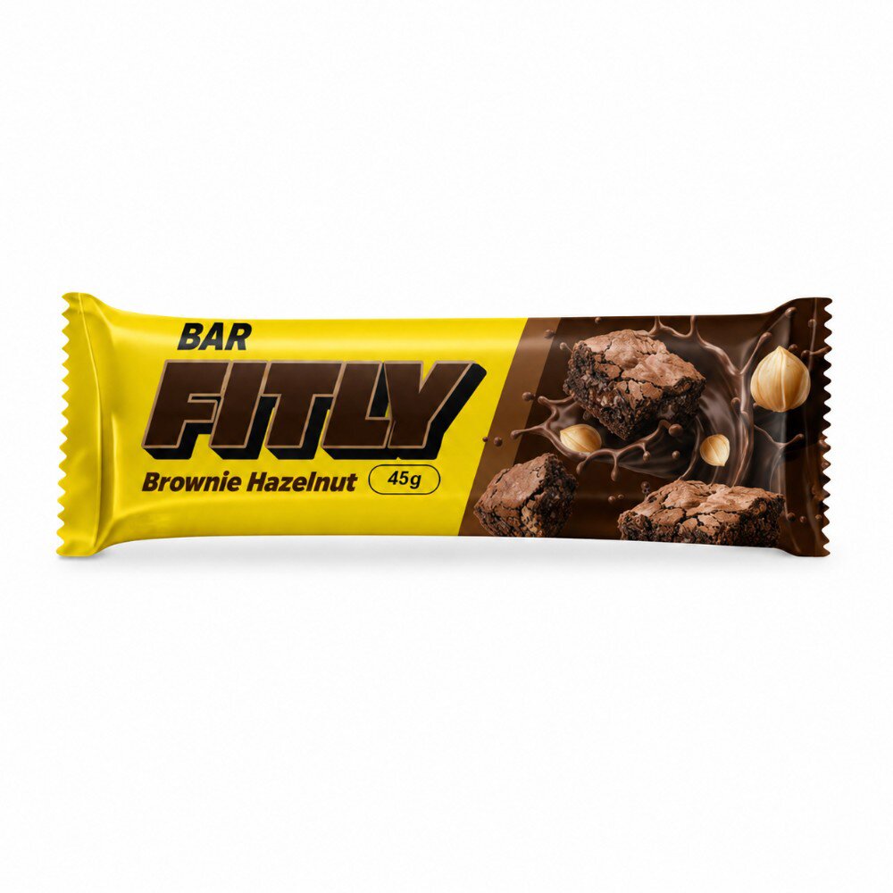 Углеводный батончик Fitly Bar No Added Sugar, 45 грамм