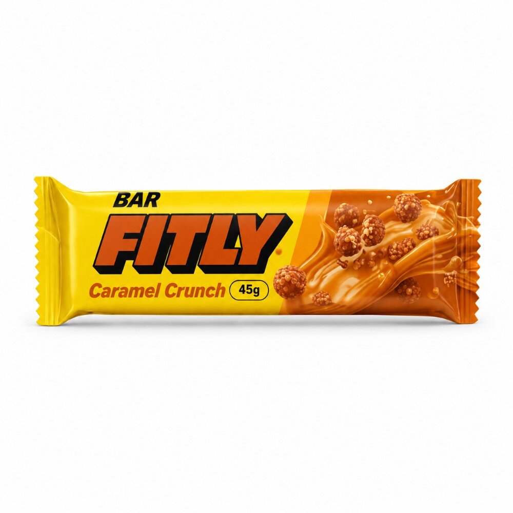 Углеводный батончик Fitly Bar No Added Sugar, 45 грамм. Фото 2