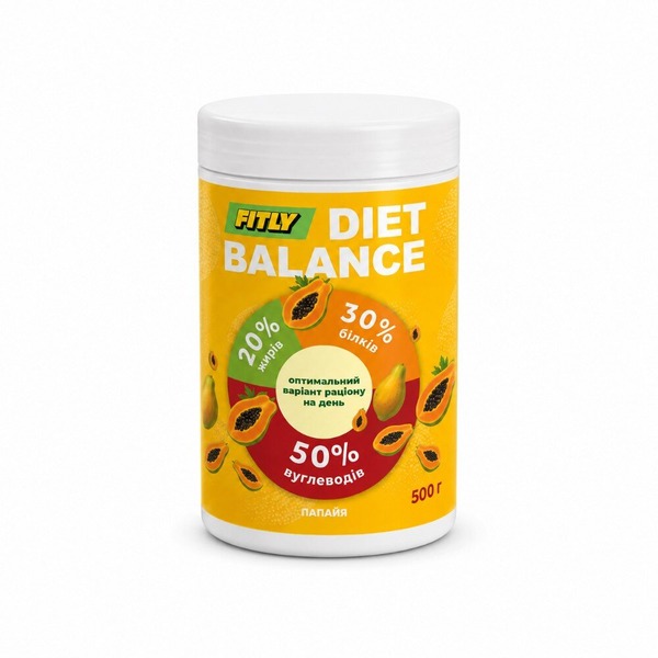 Функціональний коктейль Fitly Diet Balance, 500 грам. Фото 4