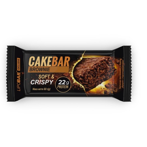 Десертный протеиновый батончик LipoBar Cake Bar, 60 грамм. Фото 2
