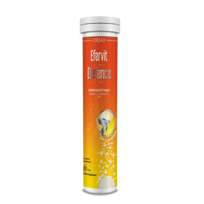 Шипучие таблетки Orzax Efervit Defence, 20 шипучих таблеток