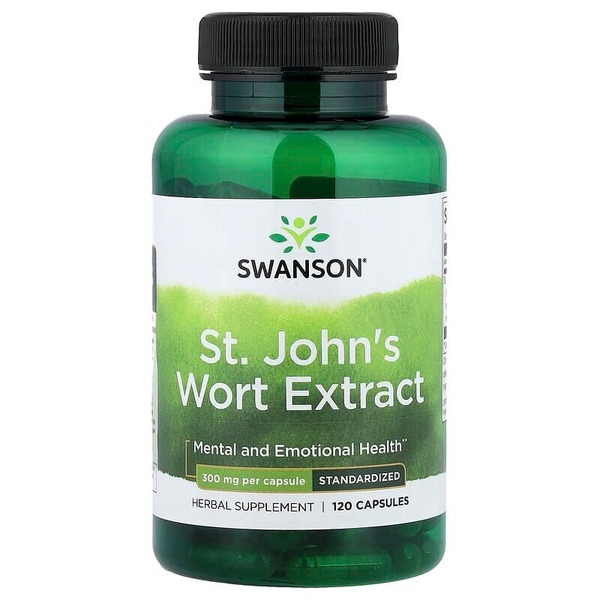 Екстракт звіробою Swanson St. John's Wort Extract 300 mg Standardized, 120 капсул