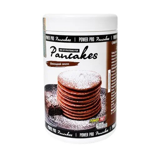 Протеїнова суміш для панкейків Power Pro Pancakes Protein, 400 грам. Фото 3