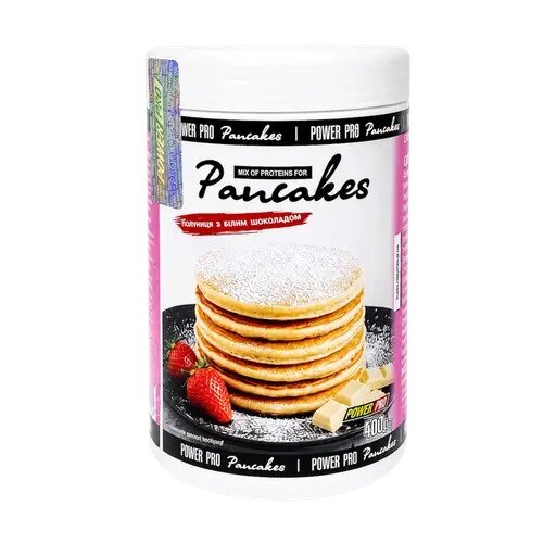 Протеїнова суміш для панкейків Power Pro Pancakes Protein, 400 грам. Фото 2