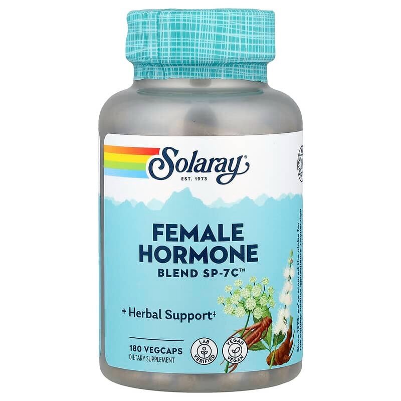 Женский растительный комплекс Solaray Female Hormone Blend Sp-7c, 180 вегакапсул