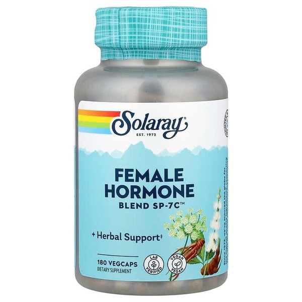 Женский растительный комплекс Solaray Female Hormone Blend Sp-7c, 180 вегакапсул