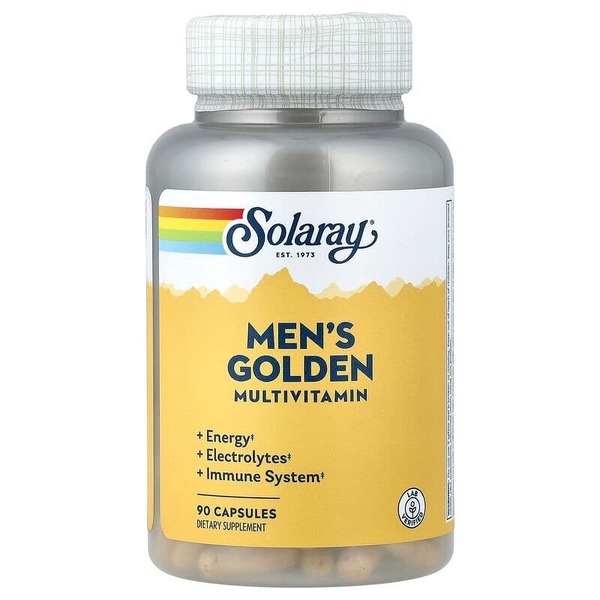Мужской комплекс Solaray Men's Golden Multivitamin, 90 капсул